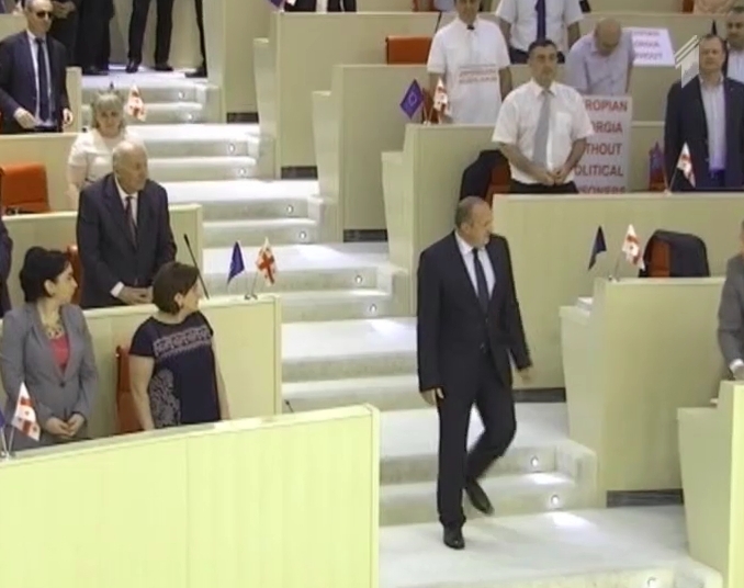 President’s annual report in the Parliament is still the issue of disagreement