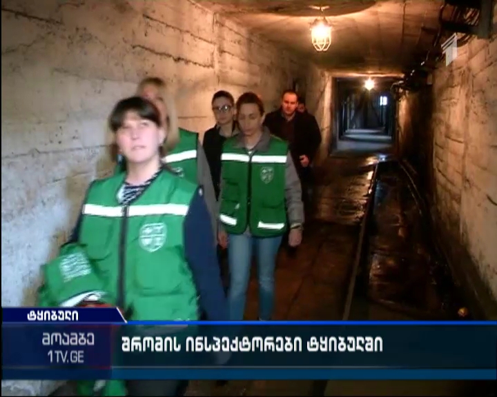 Labor Inspectors studying situation at Mindeli mine