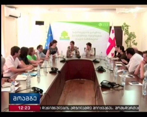 სამთო-მოპოვებითი დარგის მმართველობის გაუმჯობესების პროექტის შემაჯამებელი შეხვედრა გარემოს დაცვის სამინისტროში