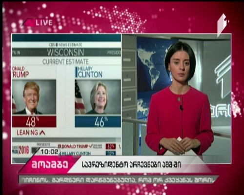 US Presidential elections, votes being counted 