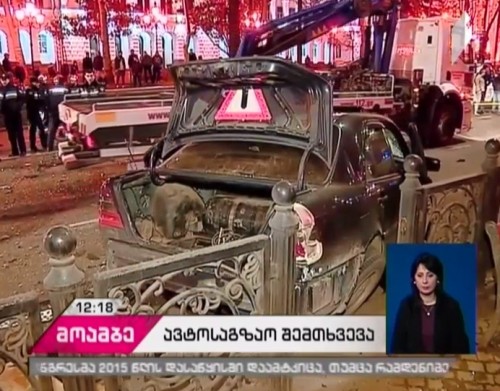 Young woman killed in car accident at Rustaveli Avenue