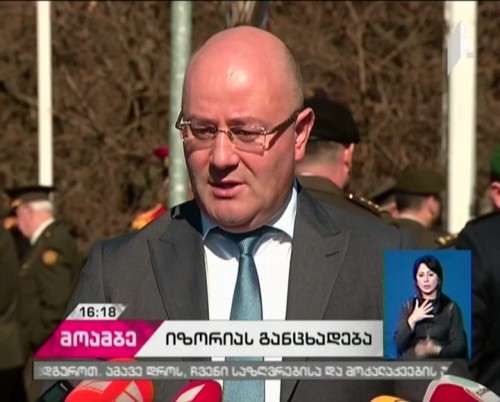 Defense Minister comments about captured Georgian pilot 
