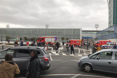 Man shot dead at Paris airport after trying to grab gun