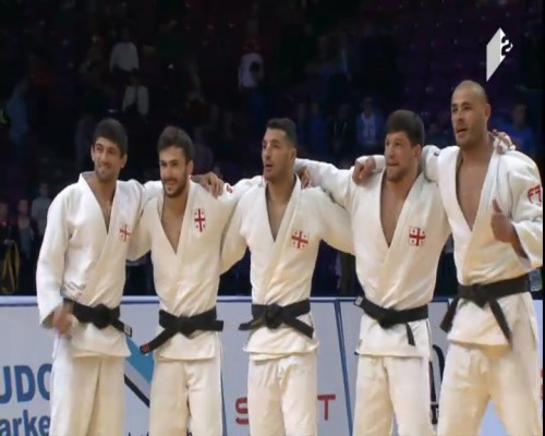 Georgian national judo team won Gold at the European Championship