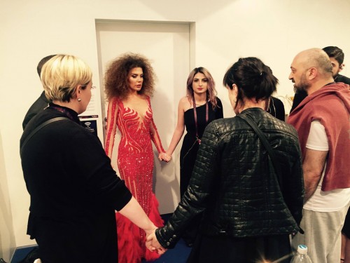 Georgian Contender in the First Semi-Final of 2017 ESC - Backstage