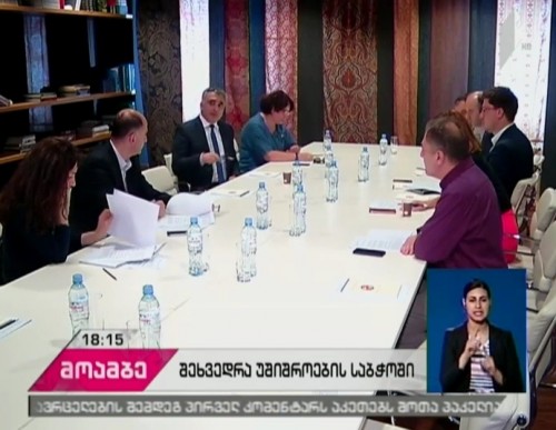Davit Raqviashvili meets with experts