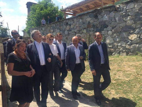 Ukrainian President visiting Mestia