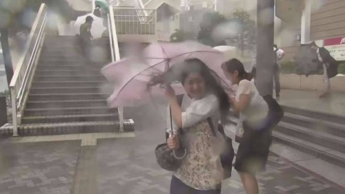 Typhoon causes mudslides, blackouts