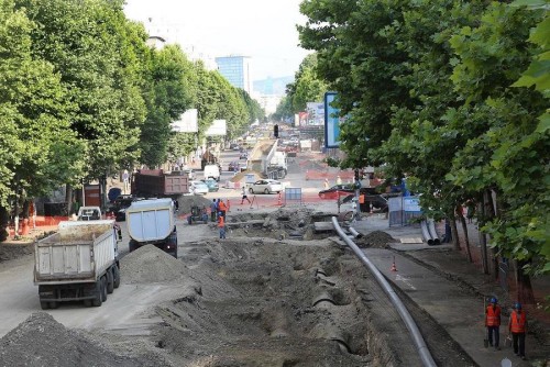 პეკინის ქუჩაზე მიმდინარე სარეაბილიტაციო სამუშაოებთან დაკავშირებით ბახტრიონის ქუჩის შესასვლელი გადაიკეტა