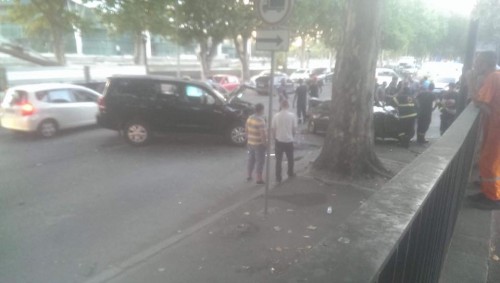 Road accident at Baratashvili Bridge leaves 3 people injured