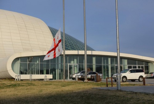 National flags lowered at parliament buildings of Tbilisi and Kutaisi