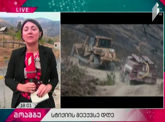 Fire localization works continue in Borjomi Gorge