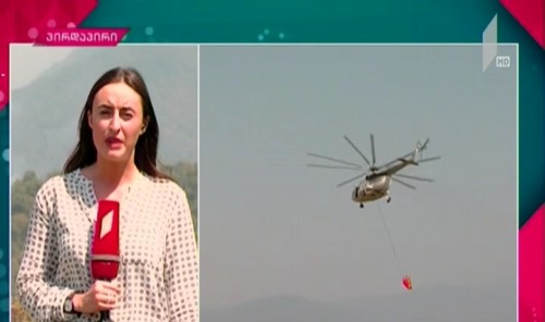 The fire extinguishing works resumed in Kakheti 