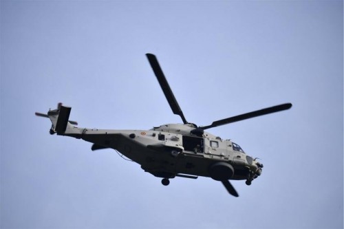 Belgian military pilot falls from helicopter during airshow