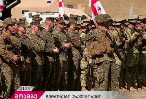 Military exercises started at Orpholo Polygon 