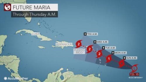 Al Jazeera: Tropical Storm Maria heads towards the Caribbean