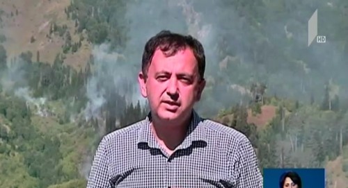 ხულოში ხანძრის ქრობის პროცესში ვერტმფრენი ჩაერთვება - შავნაბადას მთაზე მაშველები ცეცხლის ოთხ კერას ებრძვიან