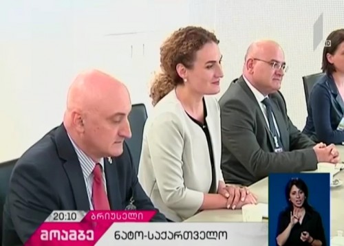  ნატო-საქართველოს კომისიის სხდომა ბრიუსელში და საქართველოს დელეგაციის წევრების შეხვედრა ნატო-ს გენერალური მდივნის მოადგილესთან