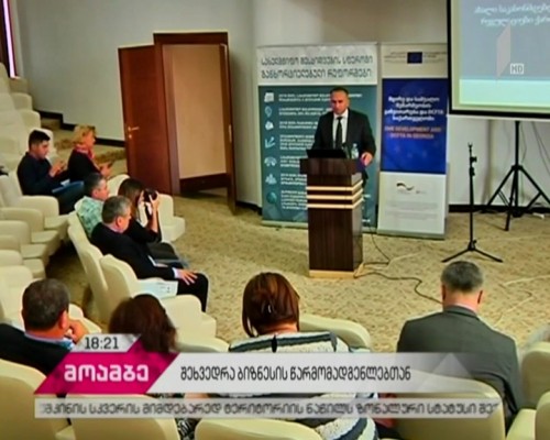 სამეგრელო-ზემო სვანეთის მეწარმეებს ელექტრონულ სისტემაში არსებული ცვლილებები გააცნეს