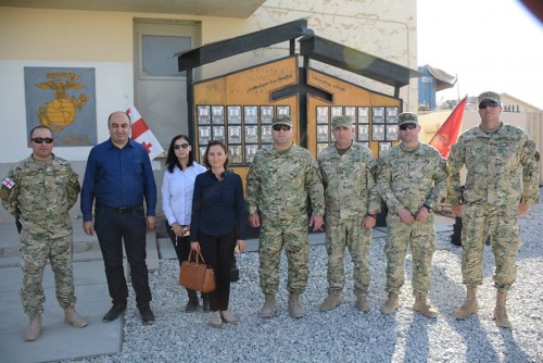 Ombudsman visits Georgian soldiers in Afghanistan
