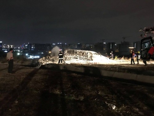 ათათურქის აეროპორტში კერძო თვითმფრინავის კატასტროფისას დაშავებულები საავადმყოფოში არიან გადაყვანილი [ვიდეო]
