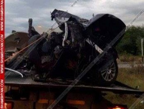 Road accident nearby Natakhtari village