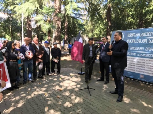 საარჩევნო ბლოკმა „დემოკრატიული მოძრაობა-თავისუფალი საქართველო“ ქუთაისში იმერეთის რეგიონის კანდიდატები წარადგინა