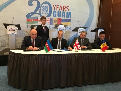 საქართველოს, უკრაინის, მოლდოვასა და აზერბაიჯანის საგარეო საქმეთა მინისტრებმა ერთობლივ კომუნიკეს მოაწერეს ხელი