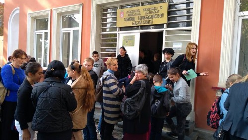 Selection of participants for “Are You Smarter Than A 6th Grader?” in Zugdidi 
