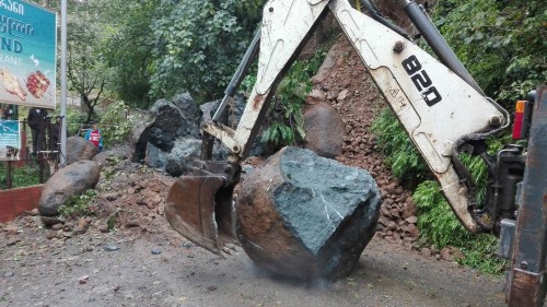 Heavy rain caused landslide in Tkhilnari village 