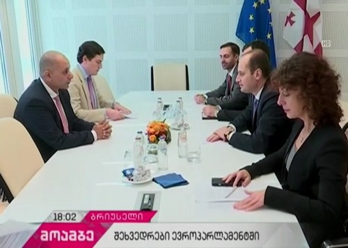 Georgian Foreign Minister holding meetings in European Parliament