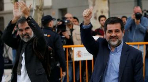 Catalan independence leaders jailed in Spain