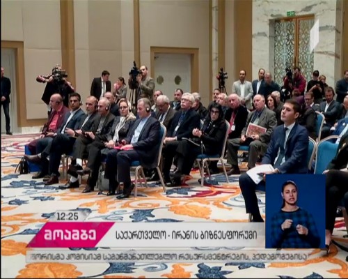 საქართველო-ირანის ბიზნესფორუმზე საინვესტიციო შესაძლებლობებსა და ეკონომიკური თანამშრომლობის მიმართულებებზე იმსჯელეს