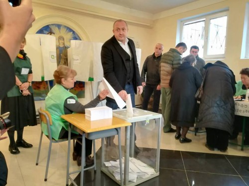 President casts ballot