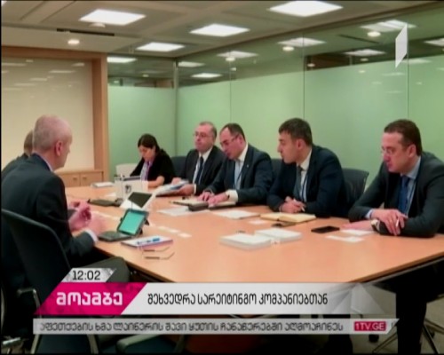 დიმიტრი ქუმსიშვილი საერთაშორისო სარეიტინგო კომპანიების წარმომადგენლებს შეხვდა