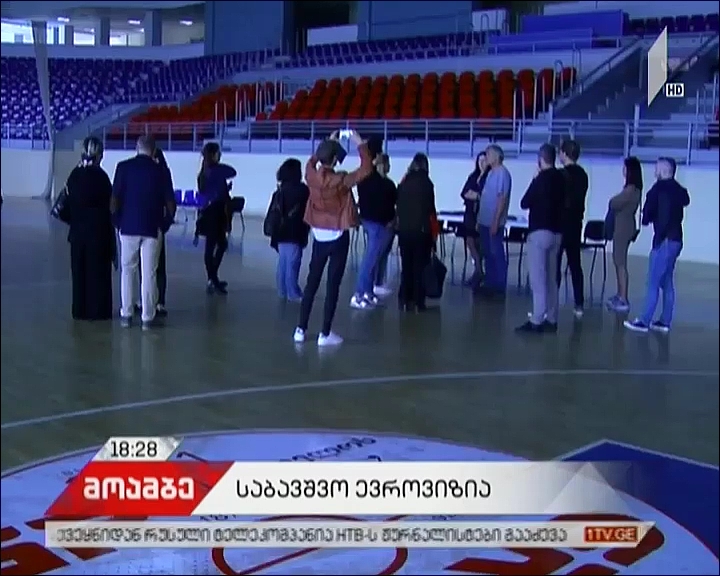 Organizational Group of 2017 JESC visited Tbilisi Olympic Palace